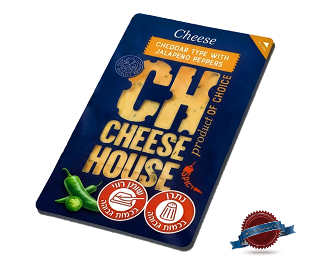 Cheddar Cheese With Jalapeno Pepper Slices 125gr