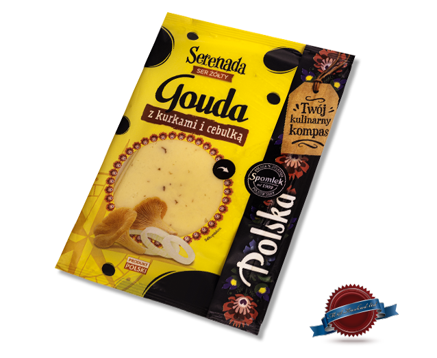 Gouda with Chanterelles and Fried Onion - Slices 135gr